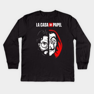 La Casa de Papel Money Heist Kids Long Sleeve T-Shirt